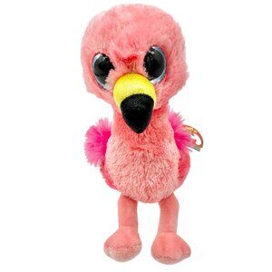 Ty Beanie Boos Gilda Flamingo Plush Soft Collectible Stuffed Animal Wispy Pink